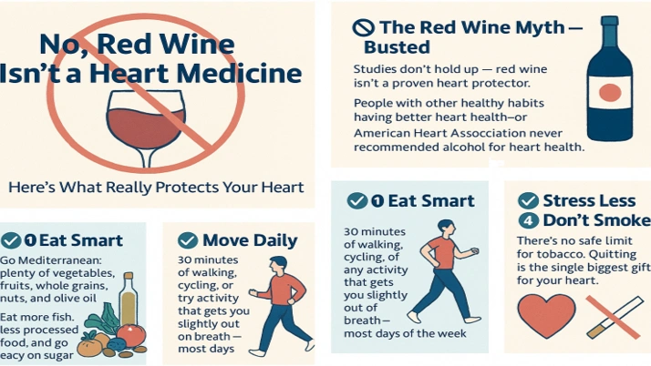 No, Red Wine Isn’t a Heart Medicine — Here’s What Really Protects Your Heart : Dr.Gagan Saini