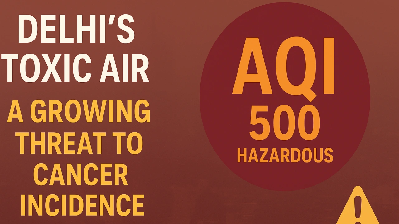 Delhi’s toxic air and cancer: an evidence-based review of what rising AQI means for cancer incidence: Dr.Gagan Saini