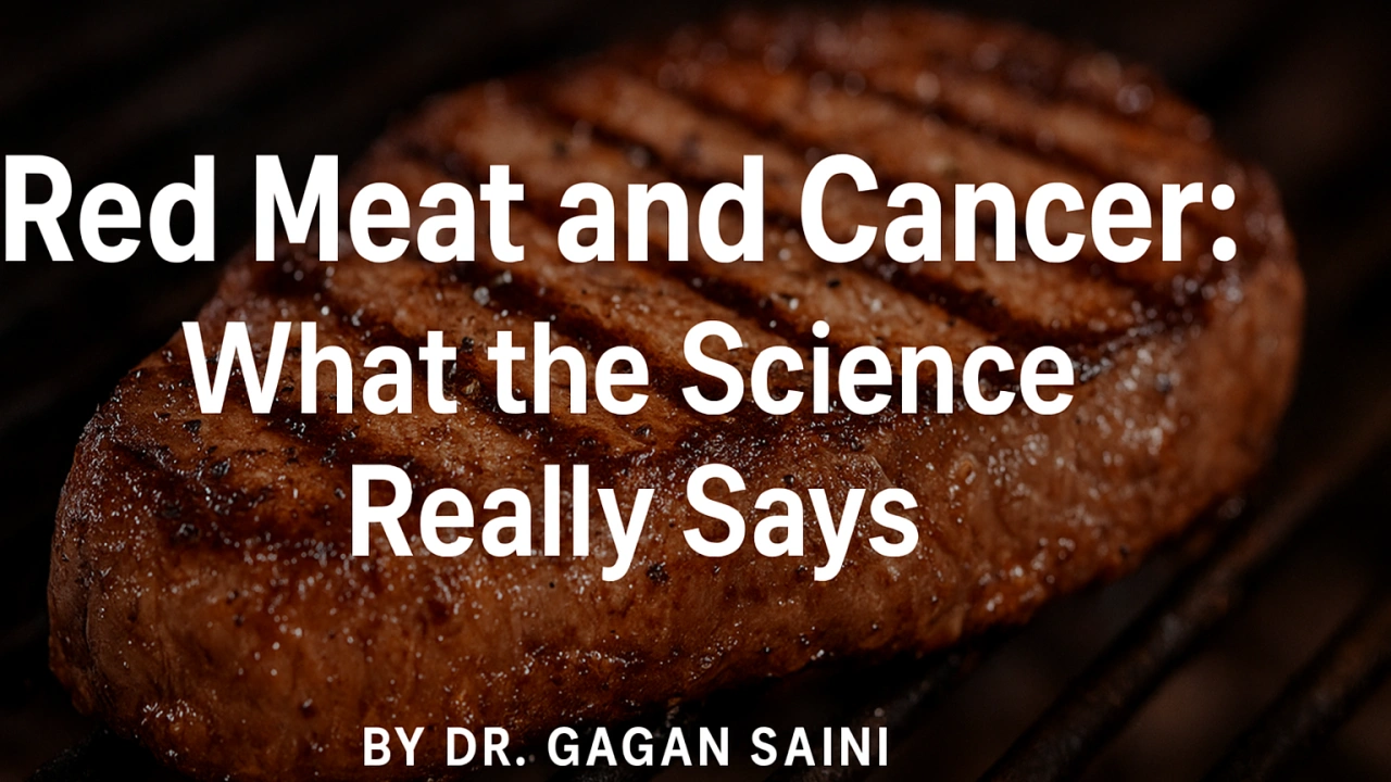 Red Meat and Cancer: What the Evidences (and Indian Context) Really Say: Dr.Gagan Saini